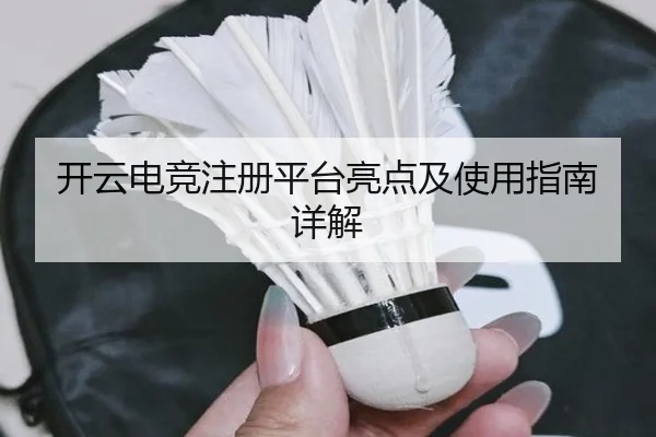 开云电竞注册平台亮点及使用指南详解